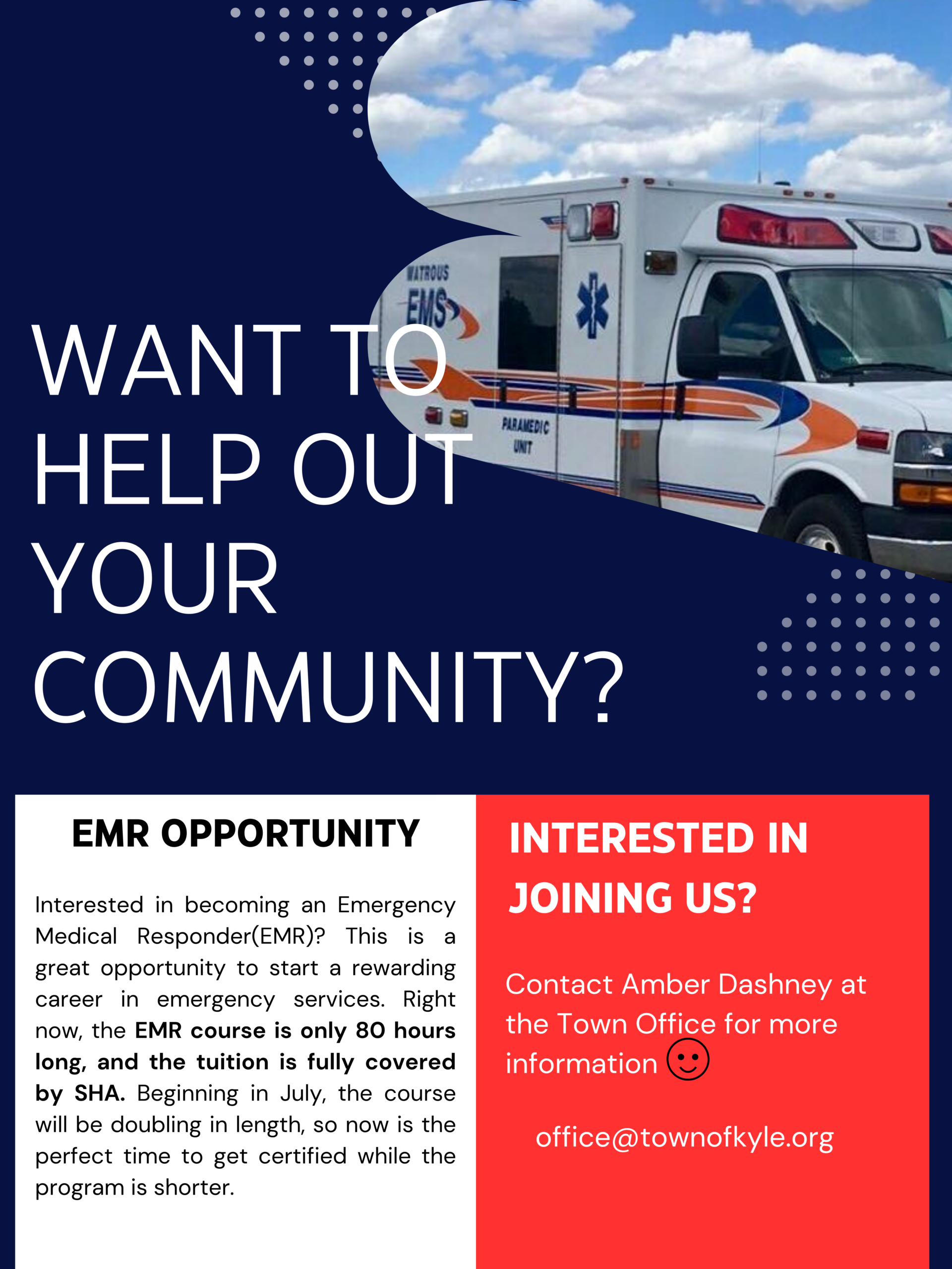 Want to help out your community?